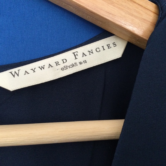 Wayward Fancies Dress Med Eshakti Teal Stars Fairy Lined Ombre - Picture 14 of 14